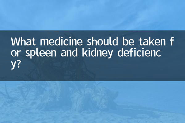 脾肾双虚吃什么药