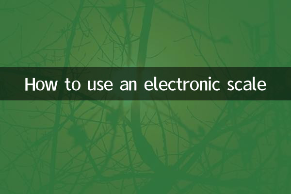 So verwenden Sie eine elektronische Waage