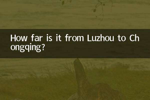 루저우(Luzhou)에서 충칭(Chongqing)까지의 거리는 얼마나 되나요?