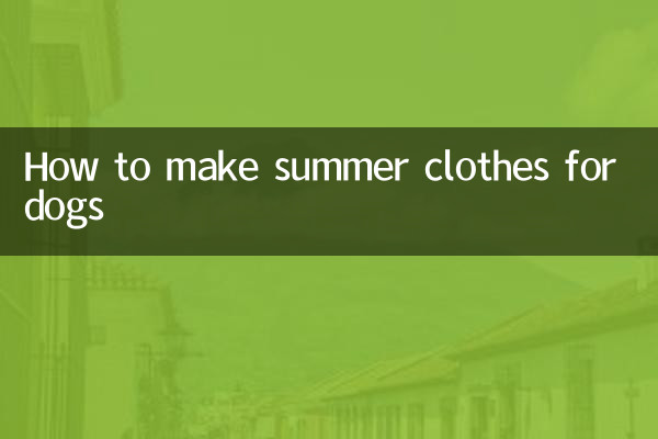 Cómo hacer ropa de verano para perros