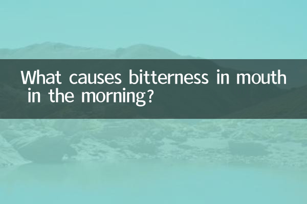 What causes bitterness in mouth in the morning?