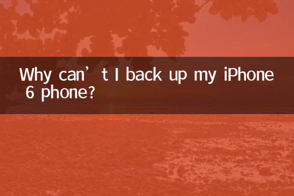 Por que não consigo fazer backup do meu telefone iPhone 6?