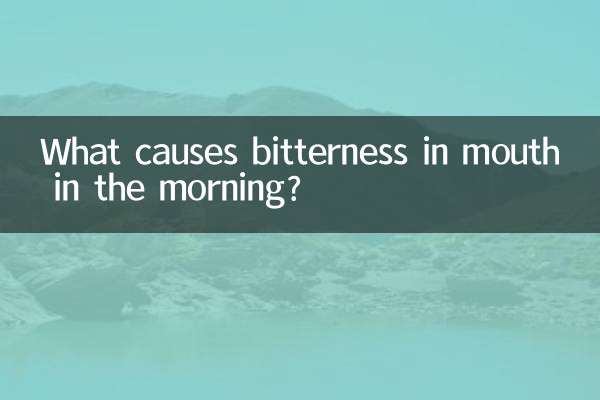 What causes bitterness in mouth in the morning?