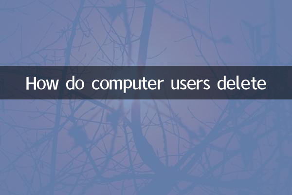 Wie löschen Computerbenutzer?