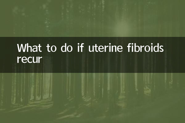 Was tun, wenn Uterusmyome erneut auftreten?