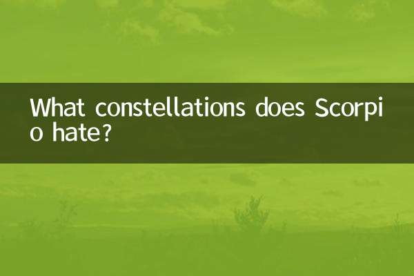 Quais constelações Escorpião odeia?