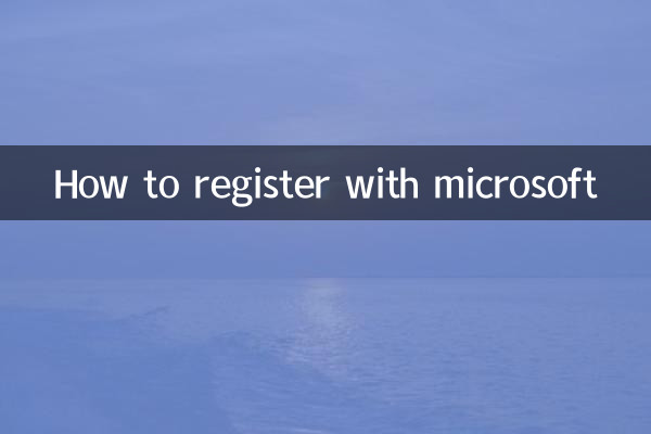 Comment s'inscrire auprès de Microsoft