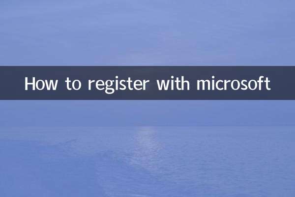 How to register with microsoft