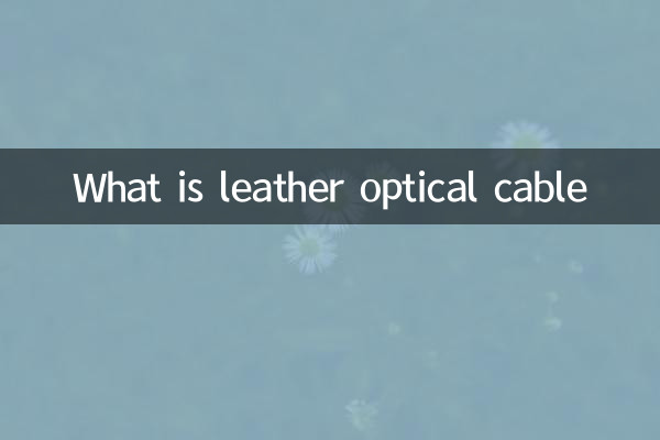 Что такое кожаный оптический кабель