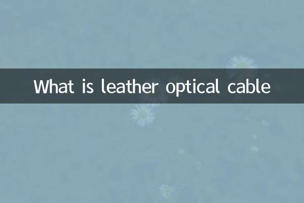 Что такое кожаный оптический кабель