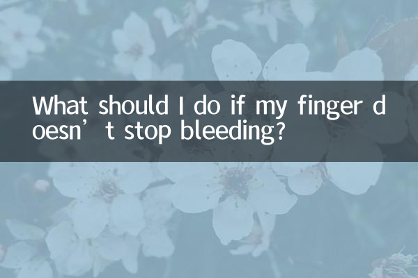 यदि मेरी उंगली से खून बहना बंद न हो तो मुझे क्या करना चाहिए?