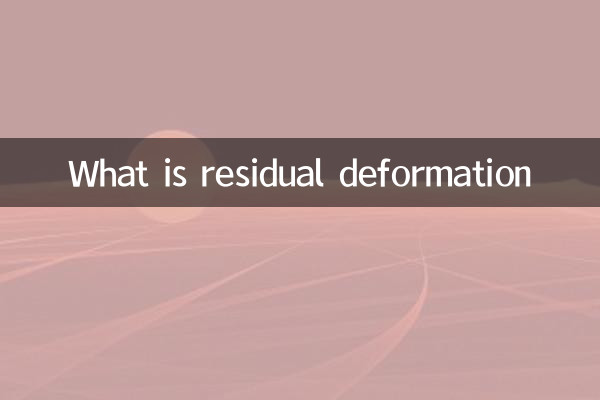 Что такое остаточная деформация