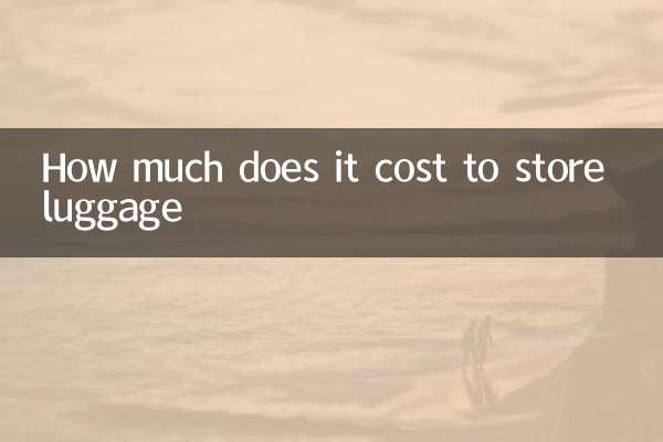 How much does it cost to store luggage