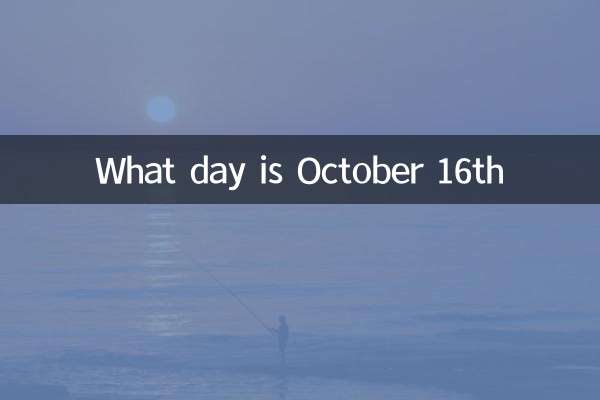 In che giorno è il 16 ottobre