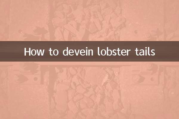 How to devein lobster tails