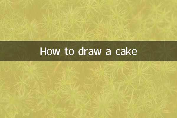 Come disegnare una torta