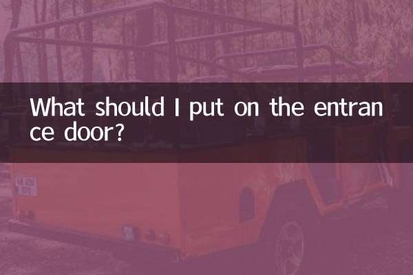 ¿Qué debo poner en la puerta de entrada?