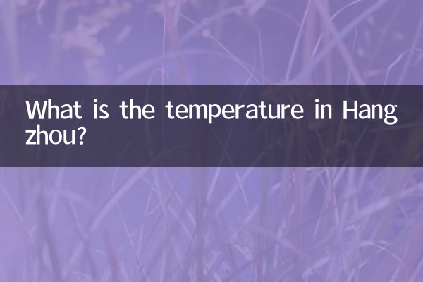Wie ist die Temperatur in Hangzhou?
