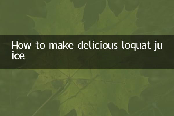 Come preparare un delizioso succo di nespola