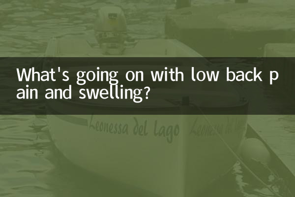 ¿Qué sucede con el dolor lumbar y la hinchazón?