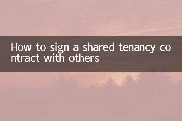 Come stipulare un contratto di locazione condivisa con altri