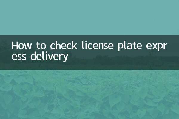 लाइसेंस प्लेट एक्सप्रेस डिलीवरी की जांच कैसे करें