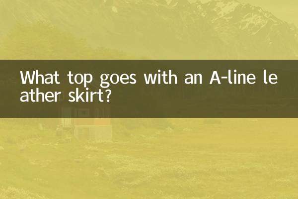 What top goes with an A-line leather skirt?