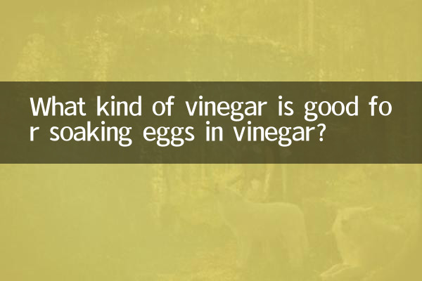 Que tipo de vinagre é bom para embeber ovos em vinagre?