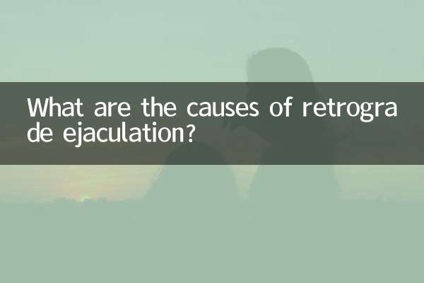 Quais são as causas da ejaculação retrógrada?