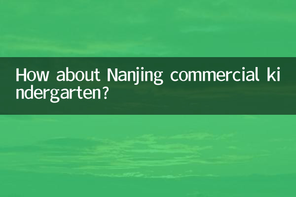 नानजिंग वाणिज्यिक किंडरगार्टन के बारे में क्या ख्याल है?