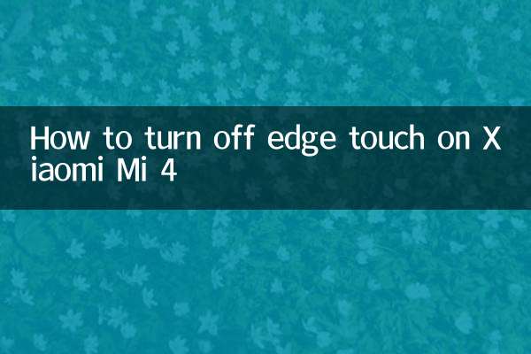 Como desligar o toque de borda no Xiaomi Mi 4