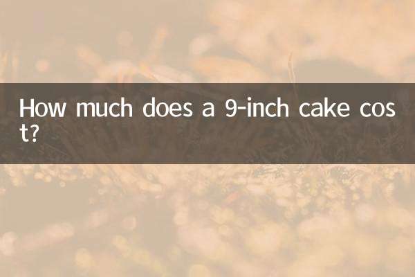 একটি 9 ইঞ্চি কেকের দাম কত?