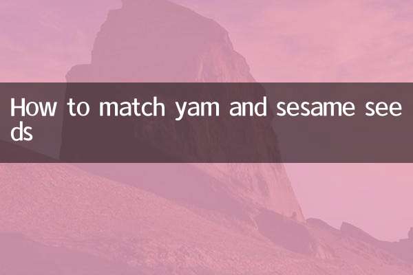 Cómo combinar ñame y semillas de sésamo