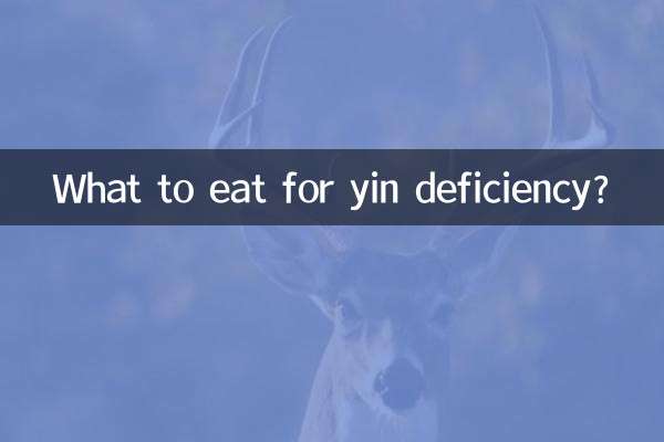 Was essen bei Yin-Mangel?