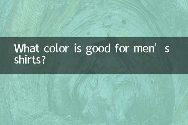 Che colore va bene per le camicie da uomo?
