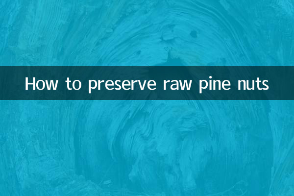 Cómo conservar los piñones crudos