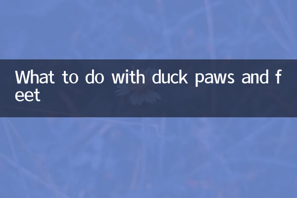 Was tun mit Entenpfoten und -füßen?