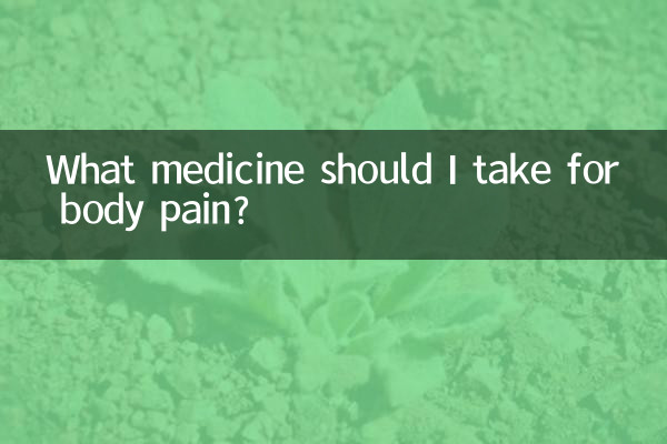 Welche Medikamente sollte ich gegen Körperschmerzen einnehmen?