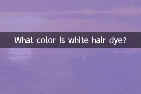 Welche Farbe hat weißes Haarfärbemittel?
