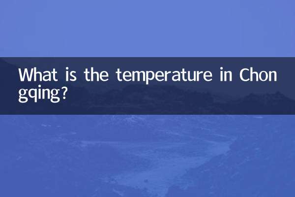 What is the temperature in Chongqing?