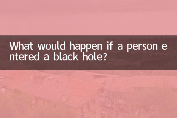 What would happen if a person entered a black hole?