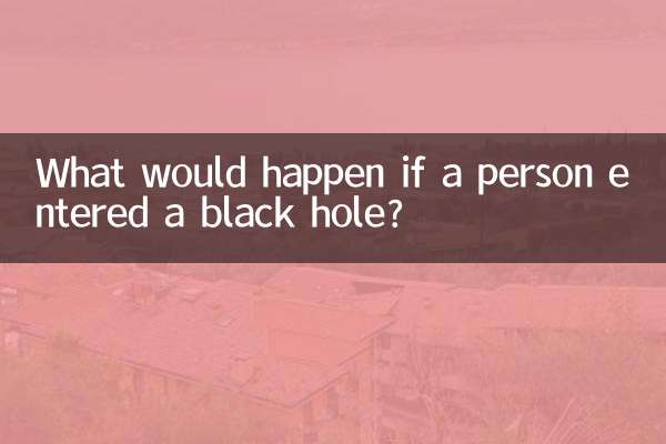 What would happen if a person entered a black hole?