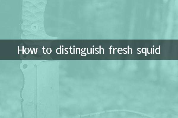 ताजा स्क्विड को कैसे अलग करें