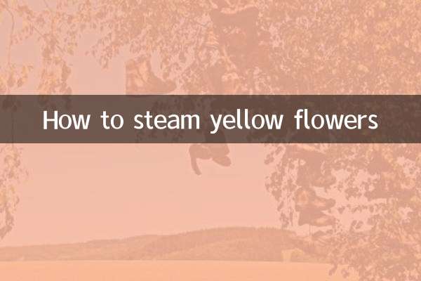 Cómo cocinar al vapor flores amarillas
