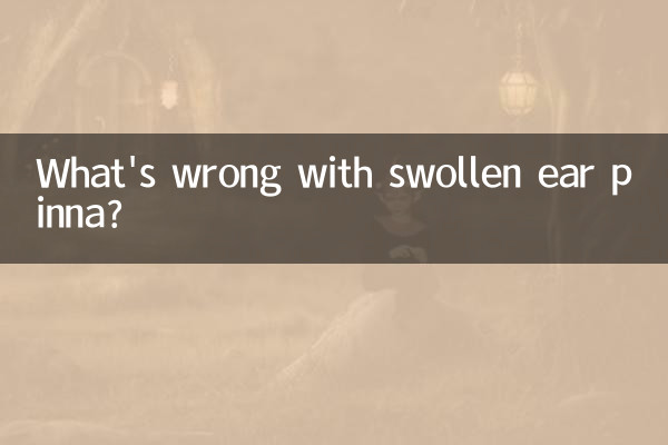 Quel est le problème avec le pavillon de l'oreille enflé ?