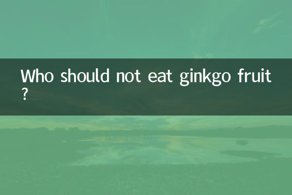 Who should not eat ginkgo fruit?