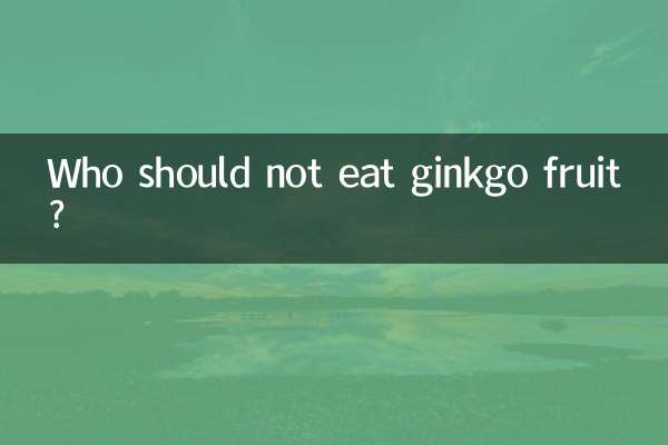 Qui ne devrait pas manger de ginkgo ?