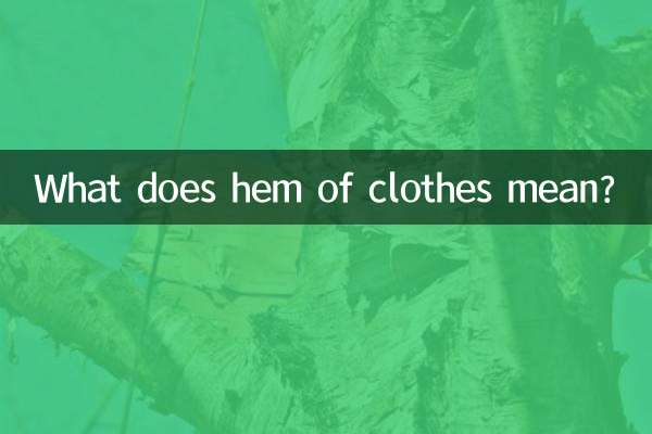 옷단은 무슨 뜻인가요?