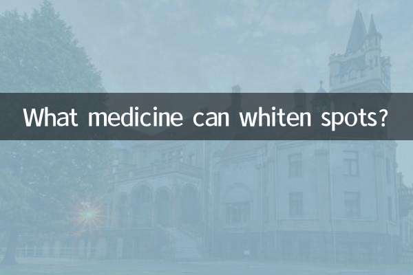 Quale medicinale può sbiancare le macchie?