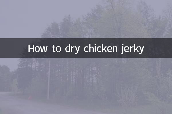 Wie man Trockenfleisch vom Huhn trocknet